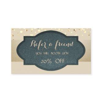 Elegant Stylish ,Confetti,Referral Card
