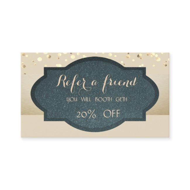 Elegant Stylish ,Confetti,Referral Card