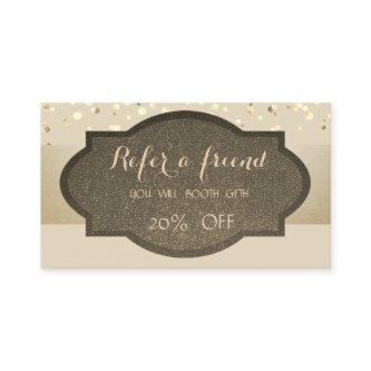 Elegant Stylish ,Confetti,Referral Card