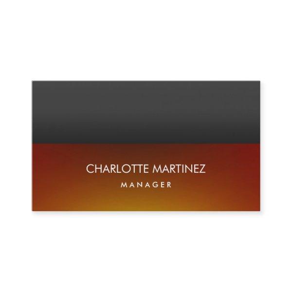 Elegant Stylish Dark Orange Gray Professional
