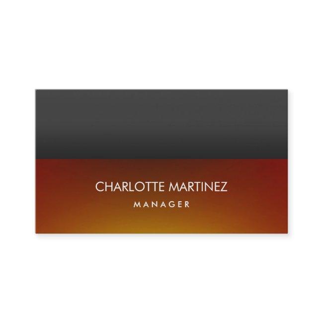 Elegant Stylish Dark Orange Gray Professional