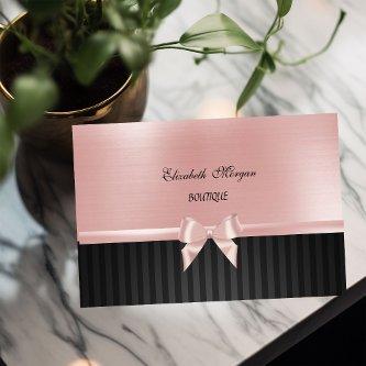 Elegant Stylish  Luxury  ,Striped, Pink Ribbon Bow