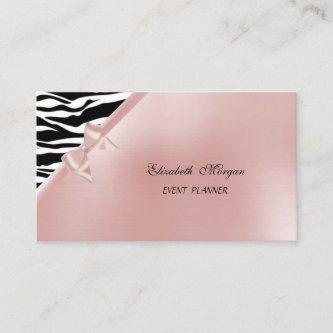 Elegant Stylish Luxury Zebra Print ,Pink,Bow