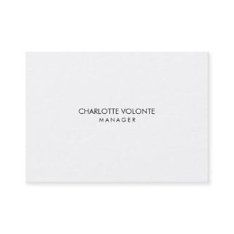 Elegant Stylish Minimalist White Professional