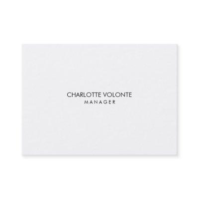 Elegant Stylish Minimalist White Professional