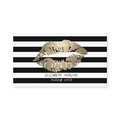 Elegant Stylish Modern Shinny,Stripe,Lips,Makeup