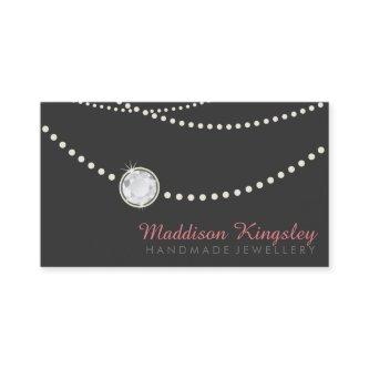 elegant stylish necklace solitaire gray coral