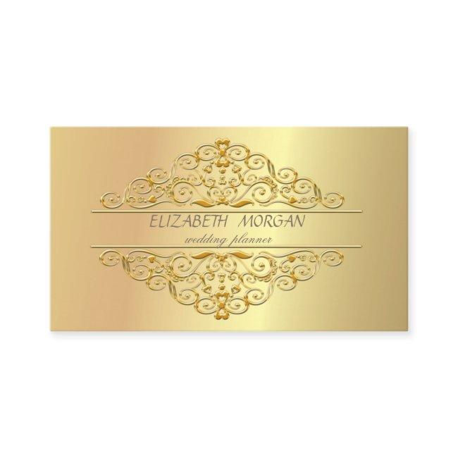 Elegant Stylish Professional ,Faux Gold Frame