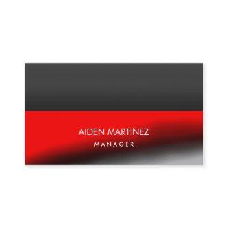 Elegant Stylish Red Dark Gray Professional