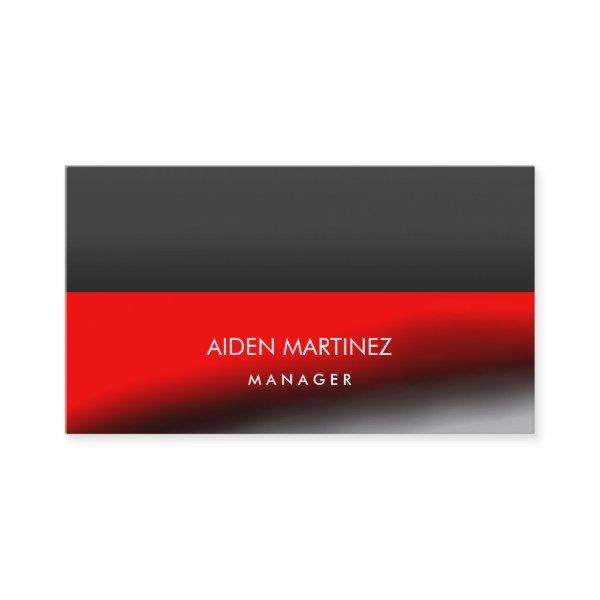 Elegant Stylish Red Dark Gray Professional