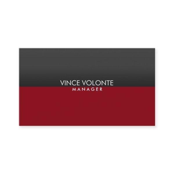 Elegant Stylish Red Gray Professional