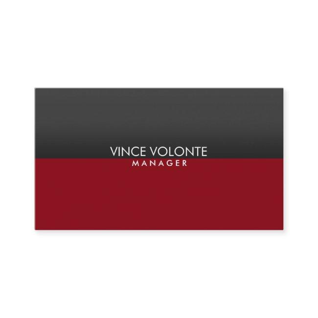 Elegant Stylish Red Gray Professional