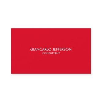 Elegant Stylish Red Professional