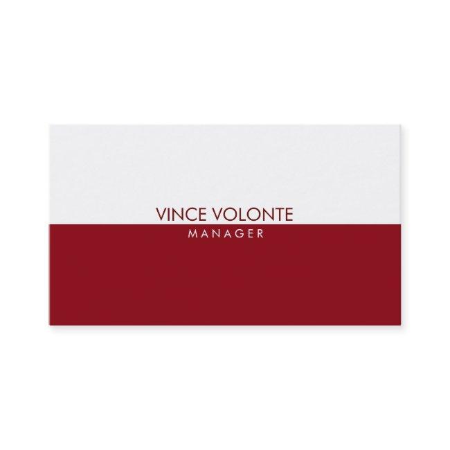 Elegant Stylish Red White Professional