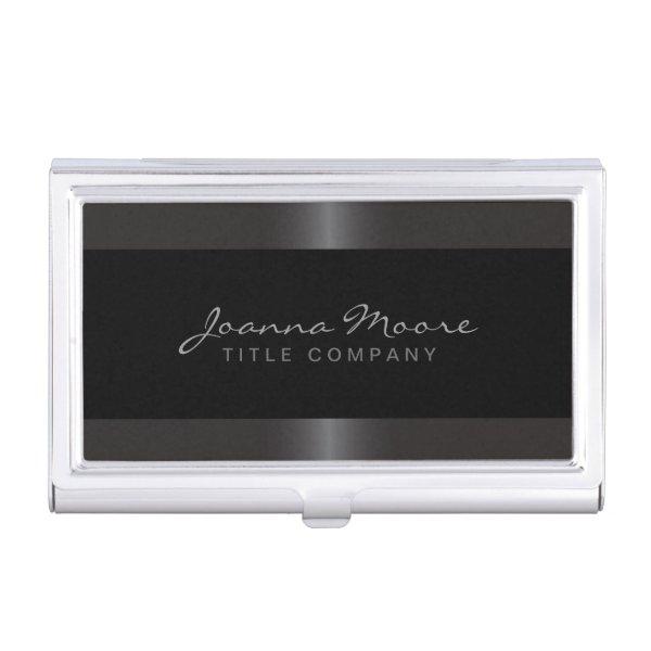 Elegant stylish satin gray border black case for