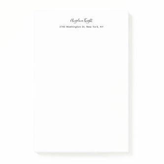 Elegant Stylish Trendy Unique Handwriting Script Post-it Notes