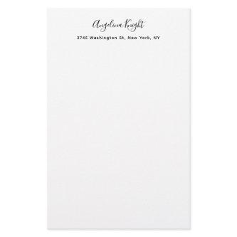 Elegant Stylish Trendy Unique Handwriting Script Stationery