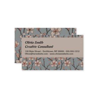 Elegant Sweet Pink Flower Blossom Cherry Pattern