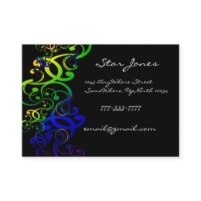 Elegant Swirl Blue