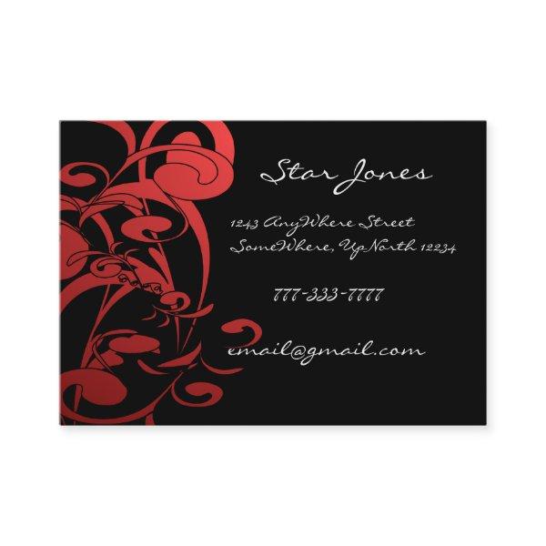 Elegant Swirl RED