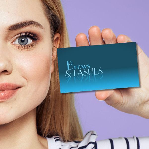 Elegant Teal Gradient Mirror Font Classic Stylish