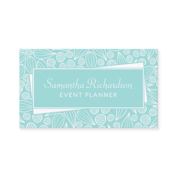 Elegant Teal Green White