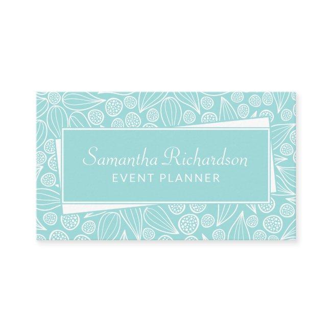Elegant Teal Green White