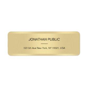 Elegant Template Gold Cursive Text Font Modern Label