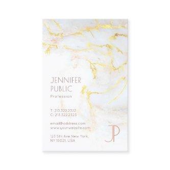 Elegant Template Modern Gold Marble Monogram Top