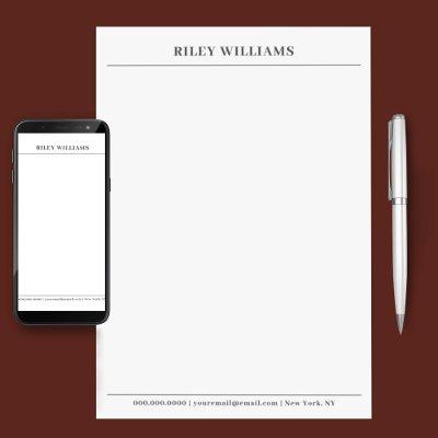 Elegant Thank You Letter After Job Interview Letterhead