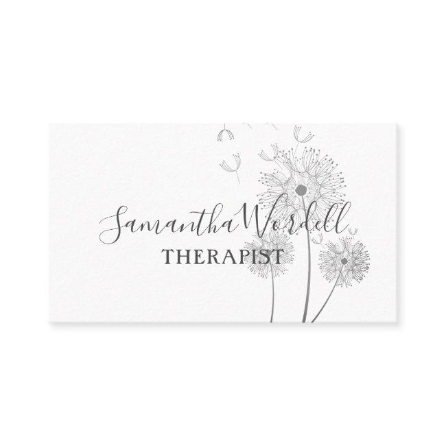 Elegant Therapist Illustrated Flowers In The Wind