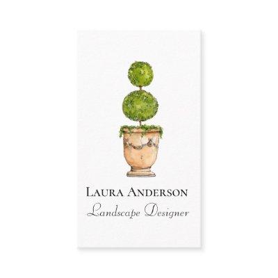 Elegant topiary watercolor Landscaping