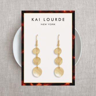 Elegant Tortoise Shell  Earring