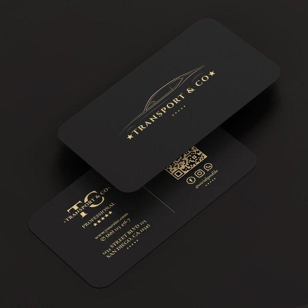 Elegant Transport Car Company Black Modern