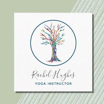 Elegant Tree of Life Yoga Instructor Square