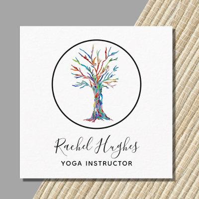 Elegant Tree of Life Yoga Instructor Square