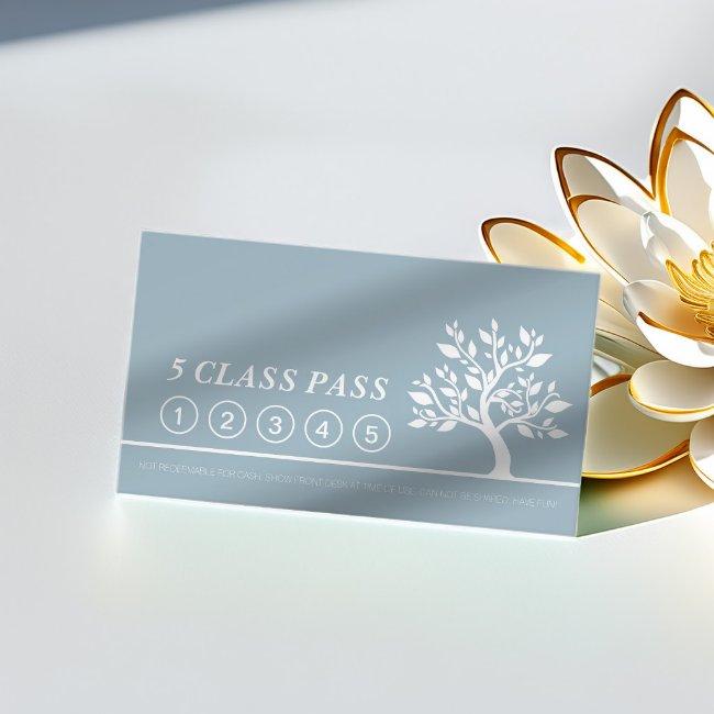 Elegant Tree Yoga Instructor Class Pass Loyalty