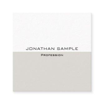 Elegant Trend Colors Initial Modern Template Square