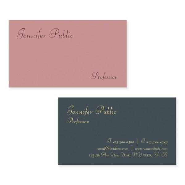 Elegant Trend Colors Modern Handwritten Minimalist
