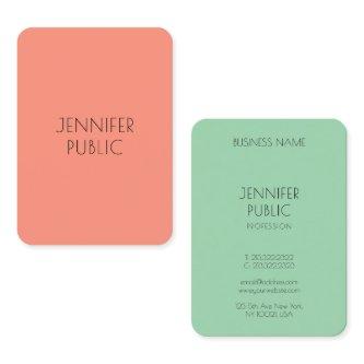 Elegant Trend Colors Modern Minimalist Template