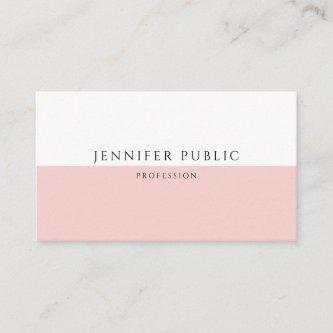 Elegant Trendy Blush Pink Modern Template