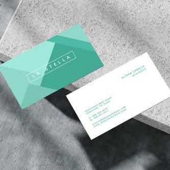 Elegant  & Trendy Geometric Mint Green Shades