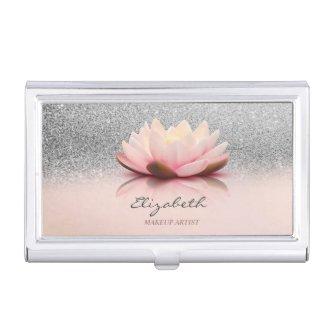 Elegant Trendy Girly, Lotus Silver Glitter Bokeh  Case