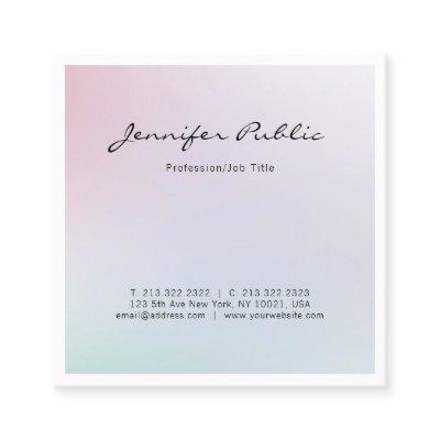Elegant Trendy Modern Chic Design Professional Square