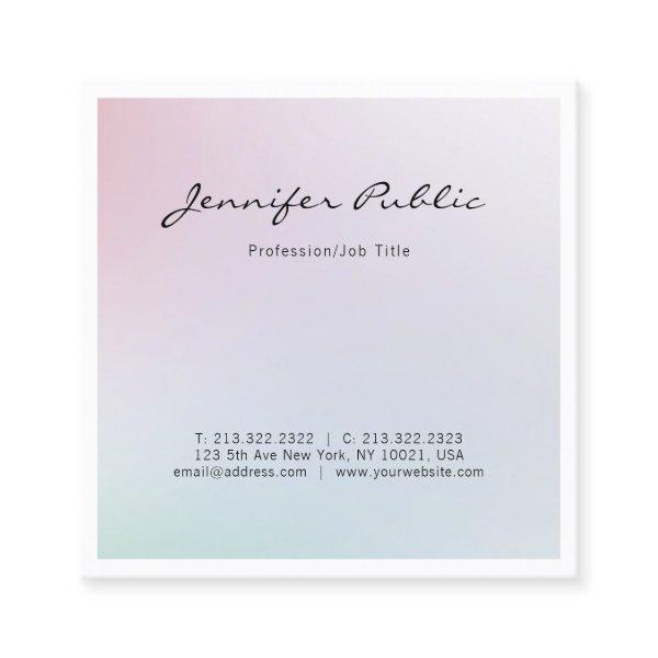 Elegant Trendy Modern Chic Design Professional Square