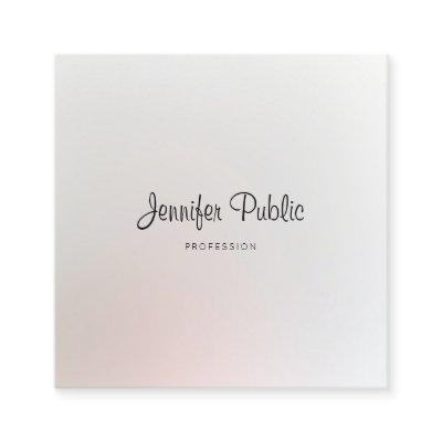 Elegant Trendy Modern Creative Plain Professional Square