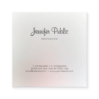 Elegant Trendy Modern Design Professional Stylish Square