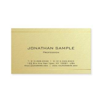 Elegant Trendy Modern Gold Look Minimalist Luxury