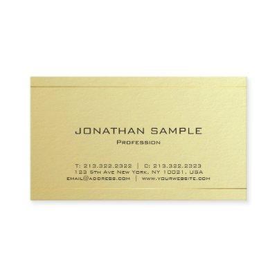Elegant Trendy Modern Gold Look Minimalist Luxury