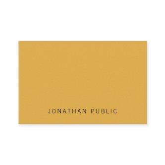 Elegant Trendy Yellow Brown Simple Template Modern